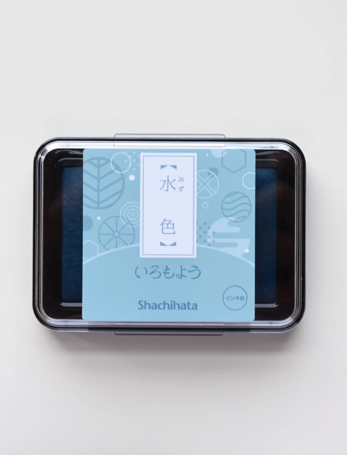 Ink pad Shachihata Iromoyo - Mizu Iro - Pale Blue