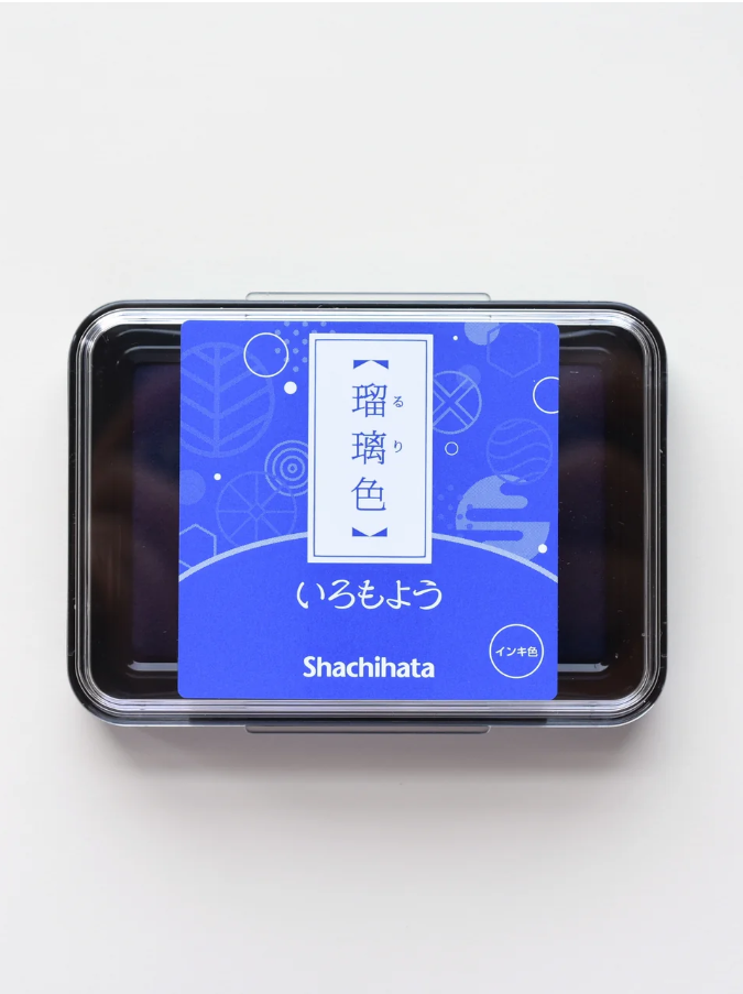 Ink pad Shachihata Iromoyo - Ruri Iro - Lapis Lazuli