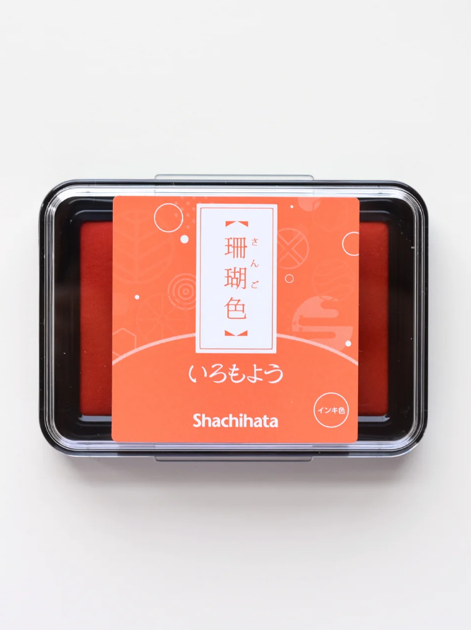 Ink pad Shachihata Iromoyo - Sango Iro - Coral