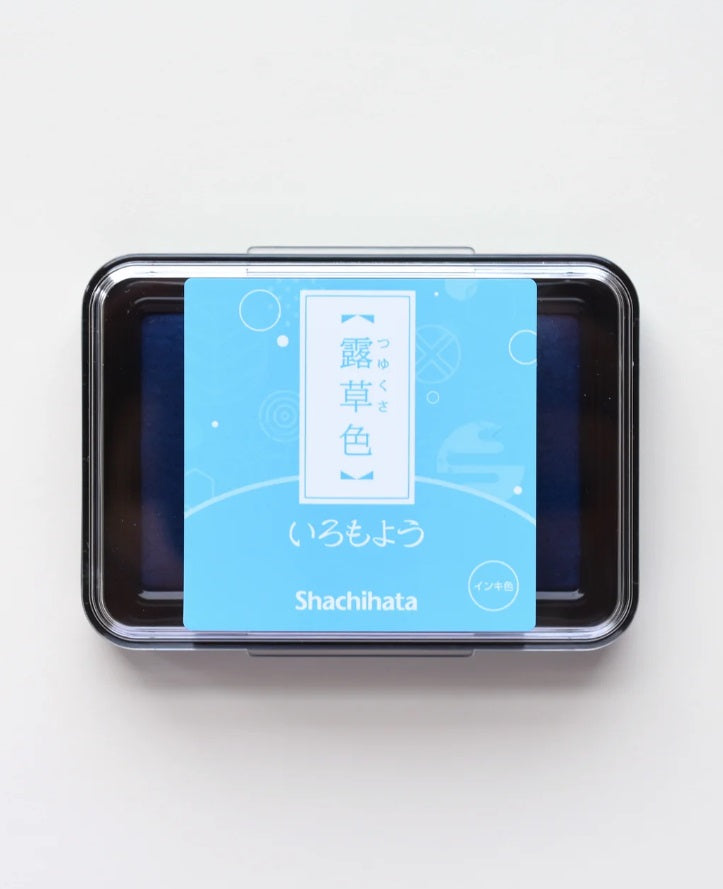 Ink pad Shachihata Iromoyo - Tsuyukusu iro - Dewdrop blue
