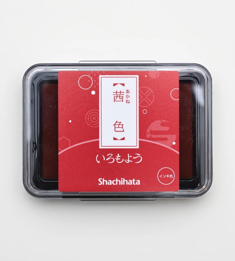 Ink pad Shachihata Iromoyo - Akane iro - Dark red