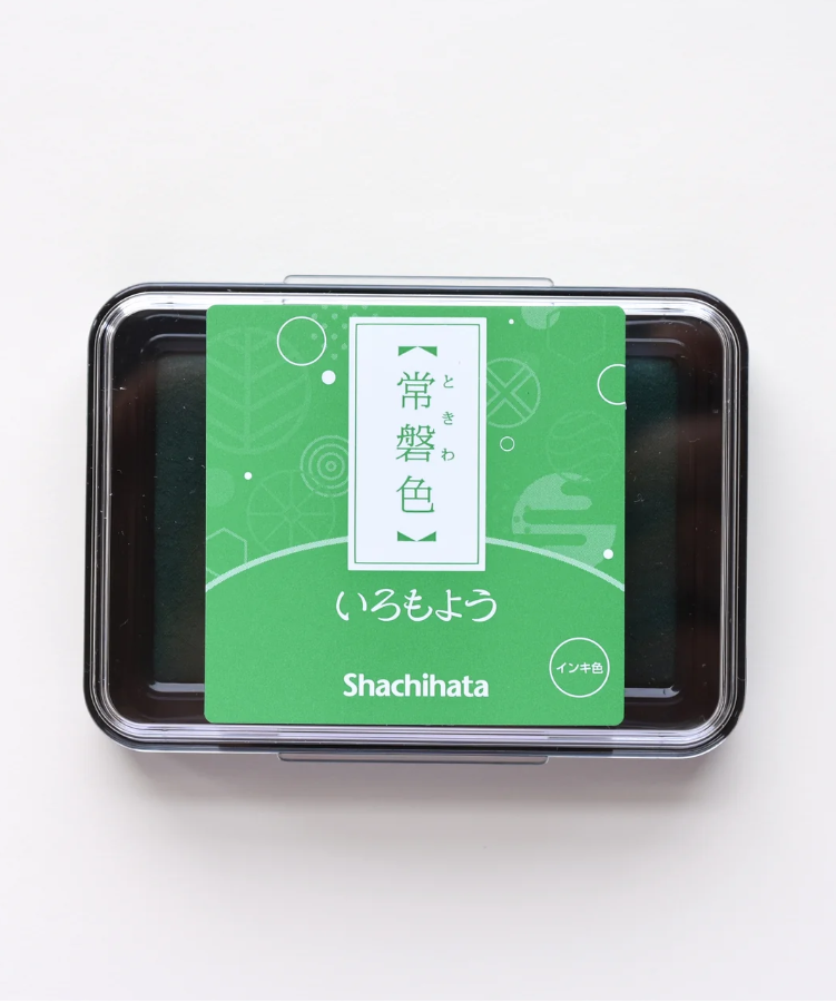 Ink pad Shachihata Iromoyo - Tokiwa Iro - Green