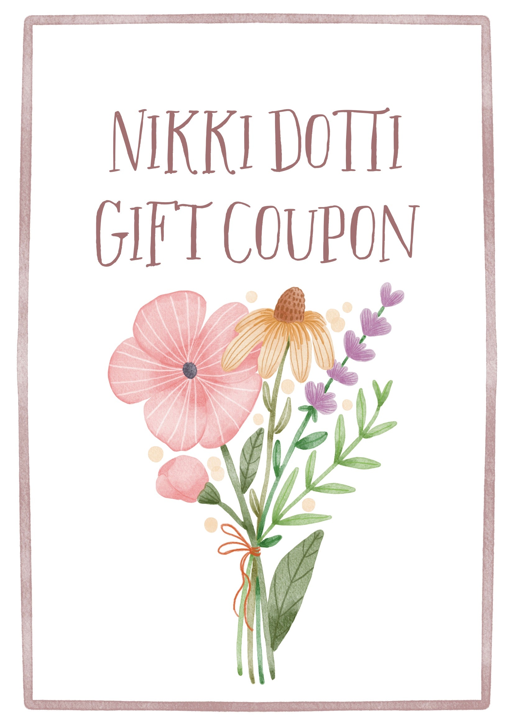 Nikki Dotti Cadeaubon