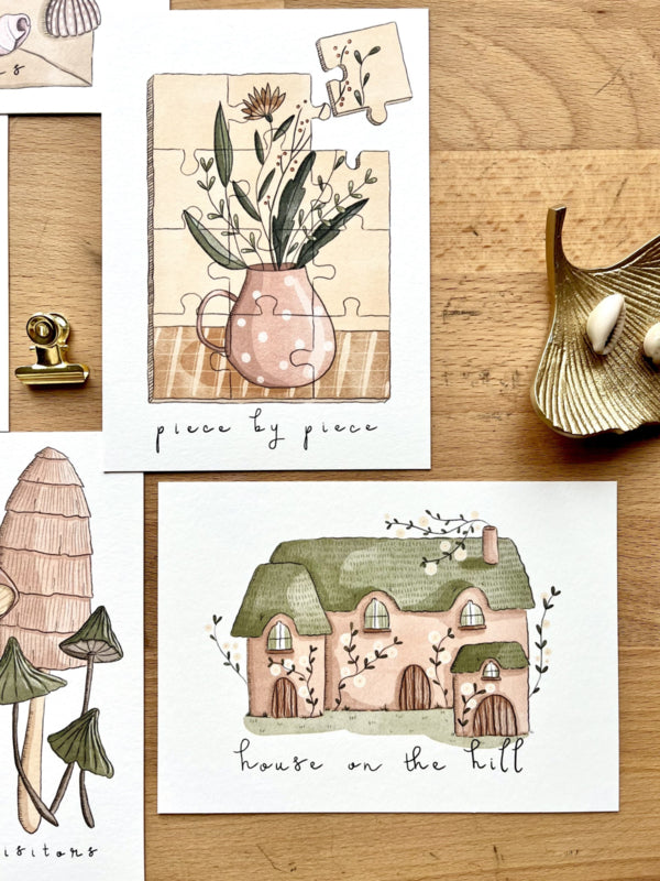 Art prints set - At home