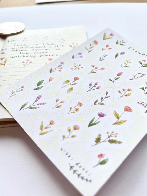 Stickervel - Flowers