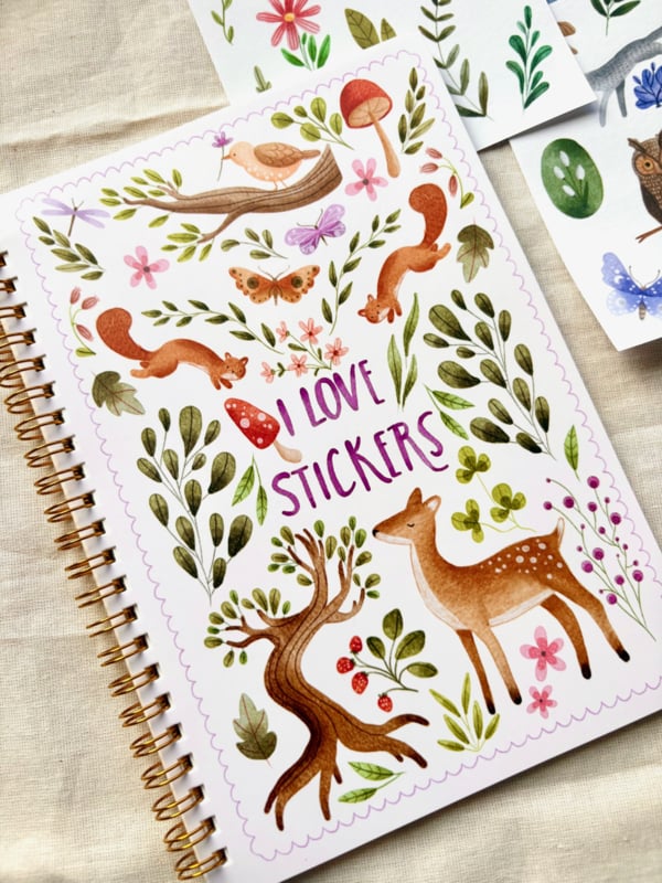 Sticker release paper boek