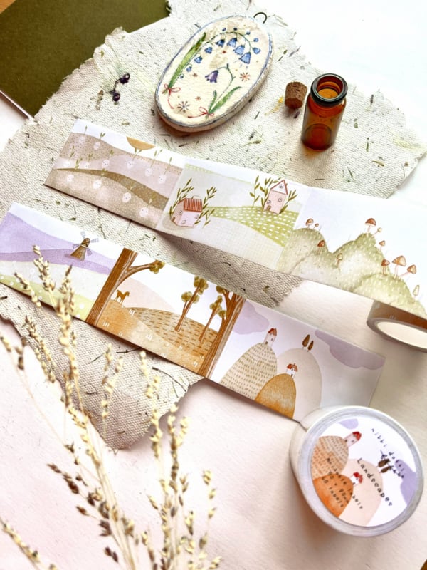 Label roll - Landscapes