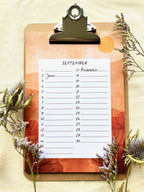 Birthday calendar