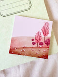 Notitieblokje - Pink trees