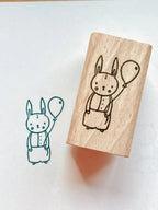Stamp - Bunny with balloon